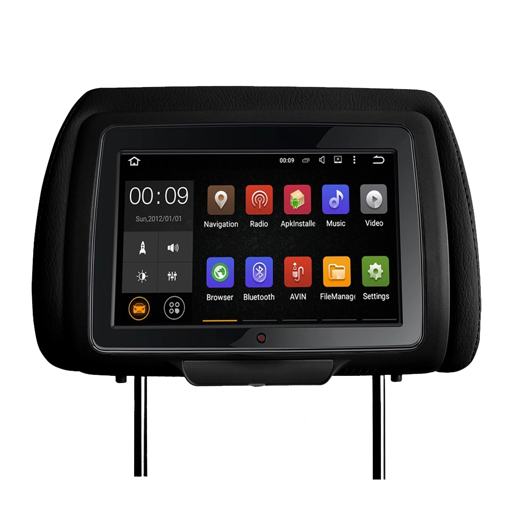 ODM Customize Easy Install Car Taxi Rear Seat Headrest Monitor Entertainment Movie Back Site Android Tablet PC