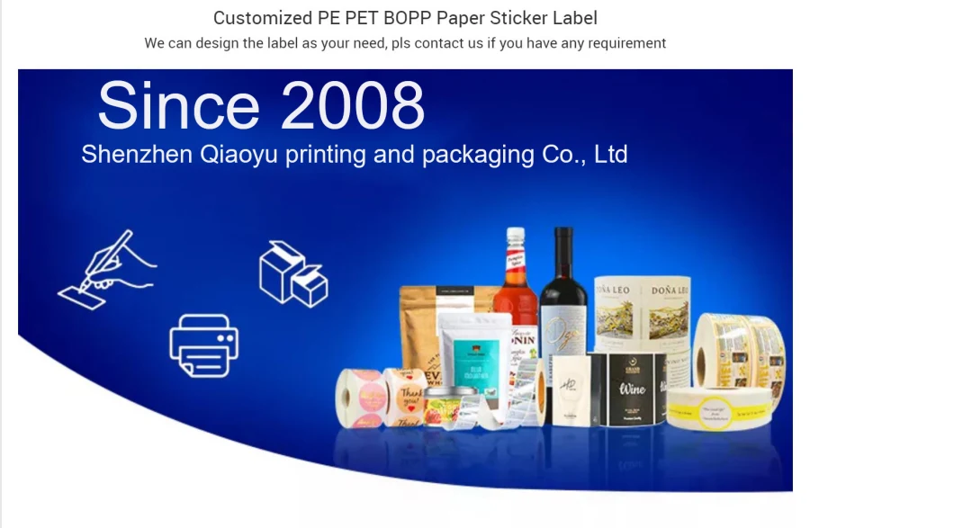 Customized Printing Self Adhesive Vinyl Private Label Stickers Round Roll Gold Plating Packaging Labels