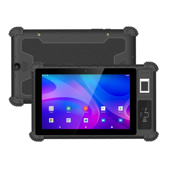 Utab R817 8 polegadas Android IP65 à prova d'água 4G industrial resistente tablet digitalizador biométrico de impressão digital opcional